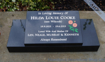 Black Granite Headstone