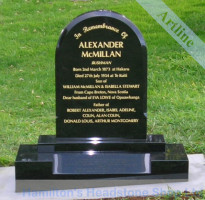 Round Top Headstone