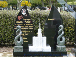 Double Tear Drop Headstone